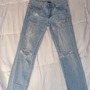AEO Super Stretch Distressed Skinny Jeans